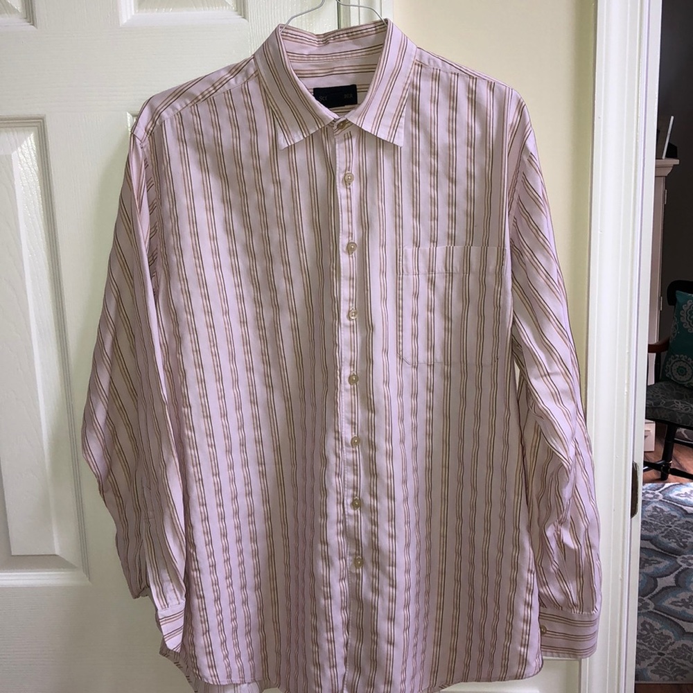 Scott Barber Mens XL Stripe Button Down